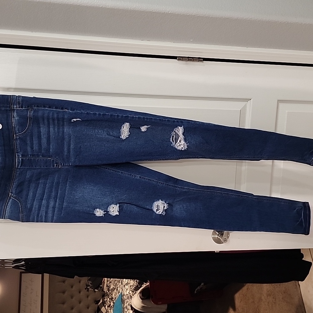 Old Navy Women's Dark Blue Skinny Jeans